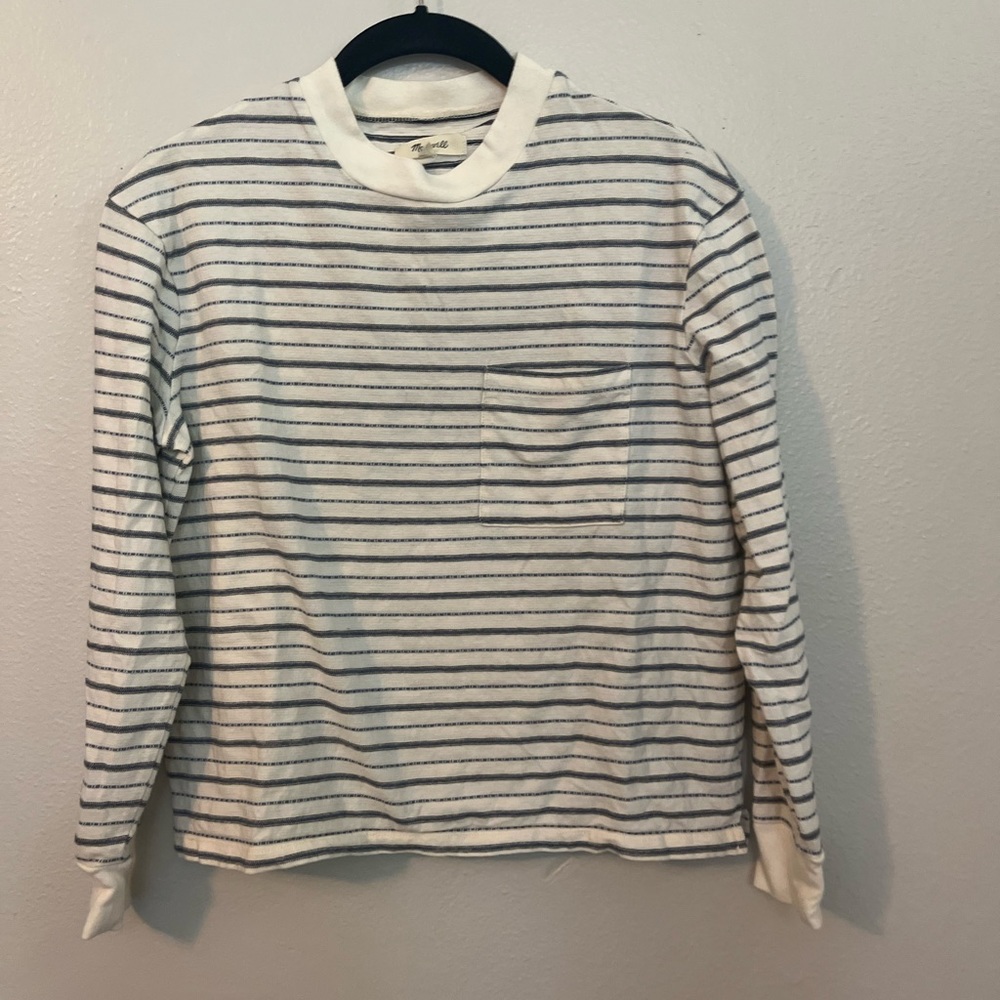 Cozy textured madewell pocket tee